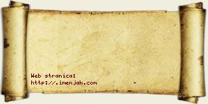 Adam Blaževac vizit kartica